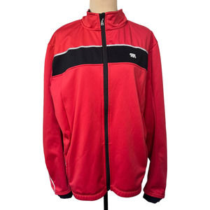 Souke Sports RedFull Zip Front Windbreaker Jacket Size XL